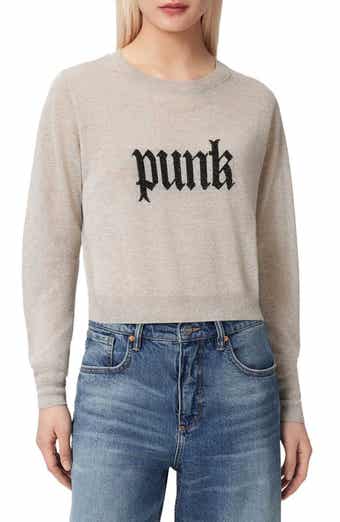 Deetz Metallic Punk Graphic Sweater