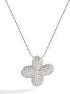 Mint & Lily Pave Bubble Initial Necklace
