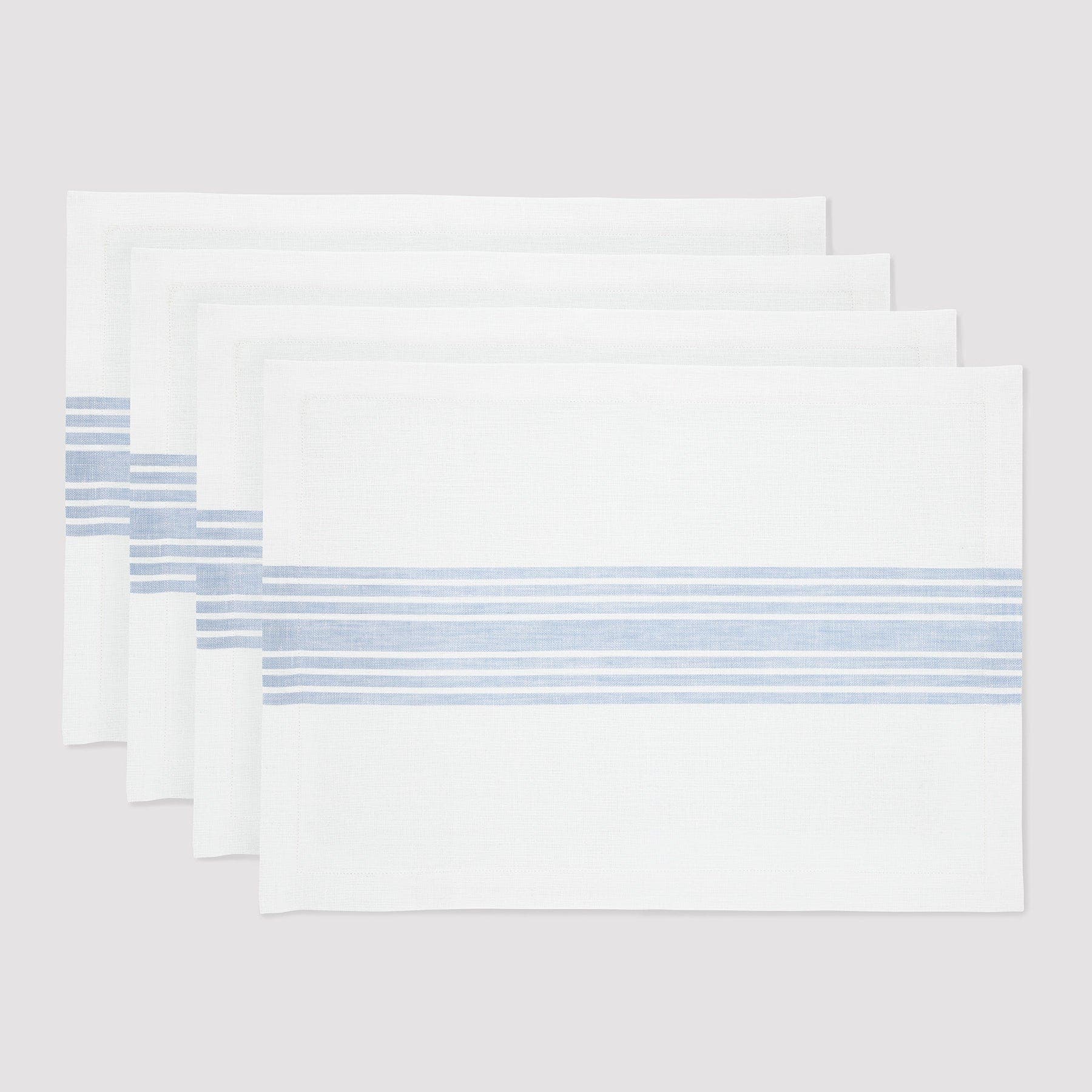 Dusty Blue and White