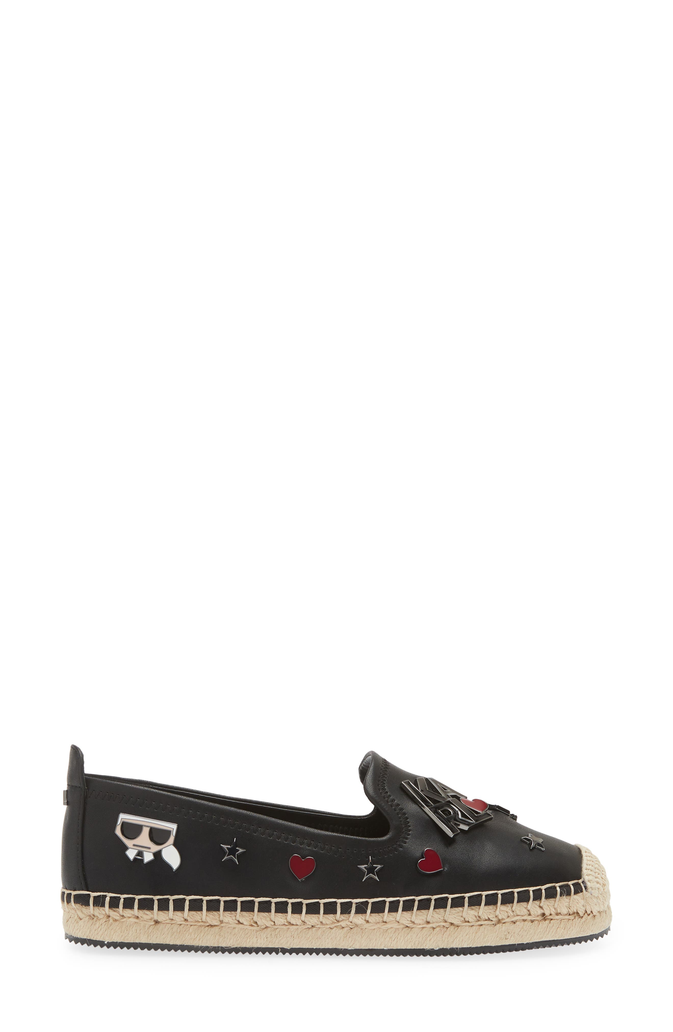 KARL LAGERFELD PARIS Malvie Espadrille Flat, Alternate, color, 