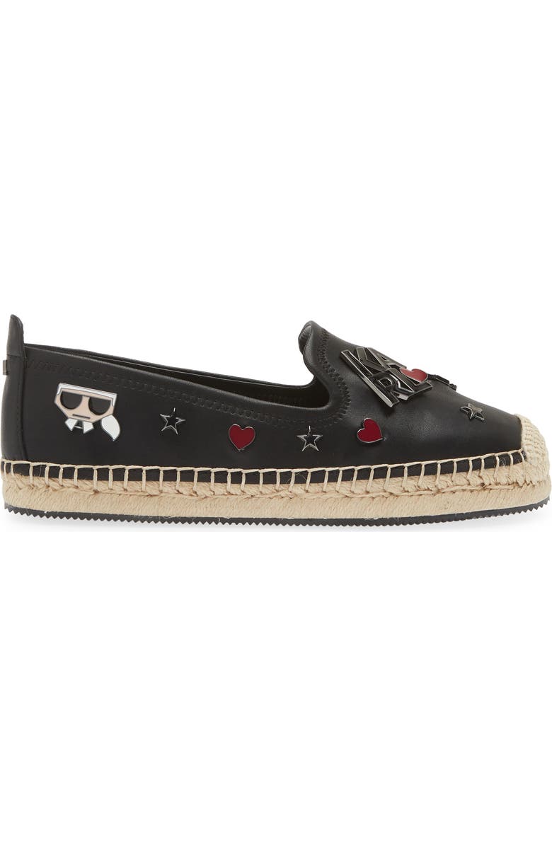 KARL LAGERFELD PARIS Malvie Espadrille Flat, Alternate, color,