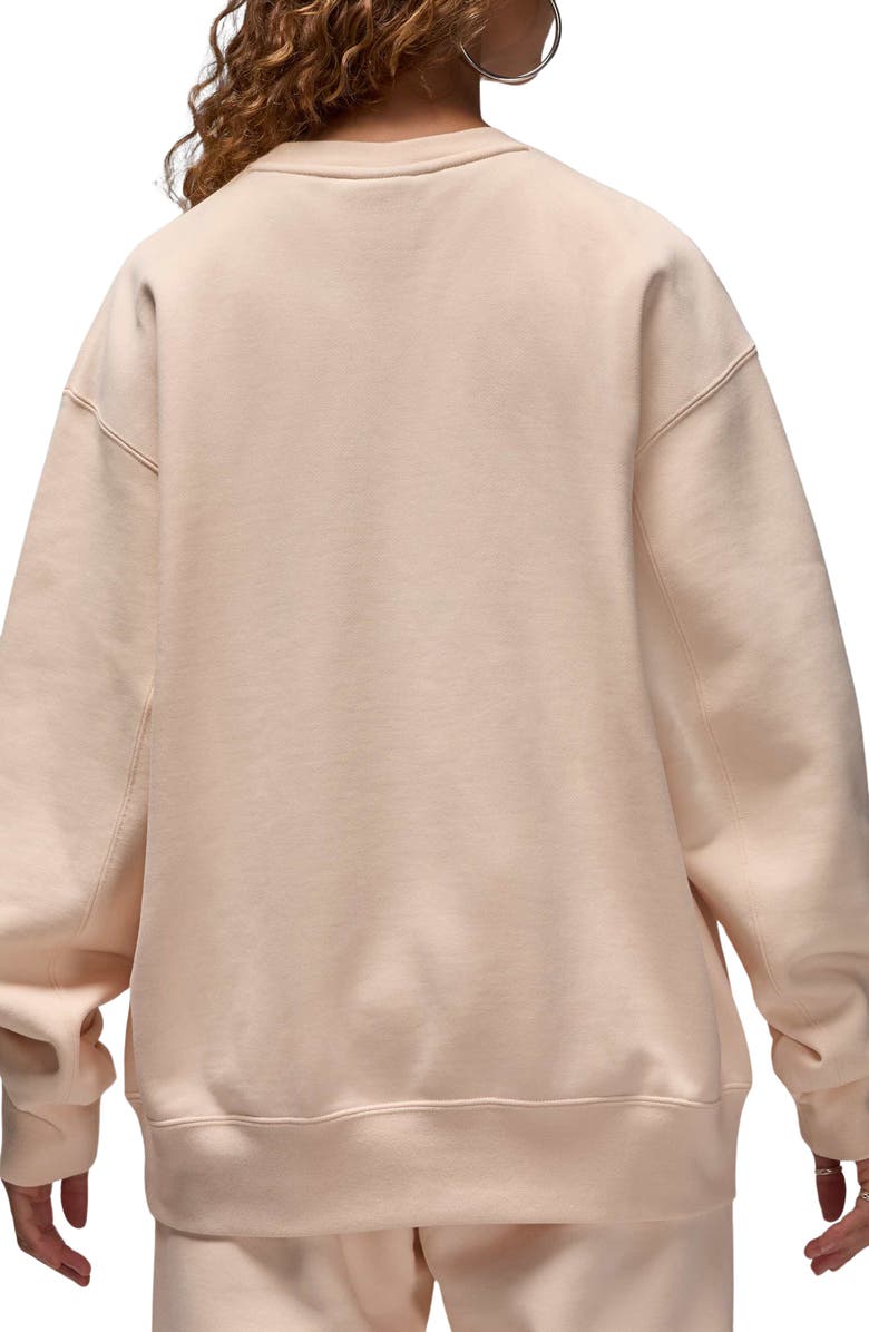 Jordan Flight Fleece Crewneck Sweatshirt, Alternate, color, Guava Ice