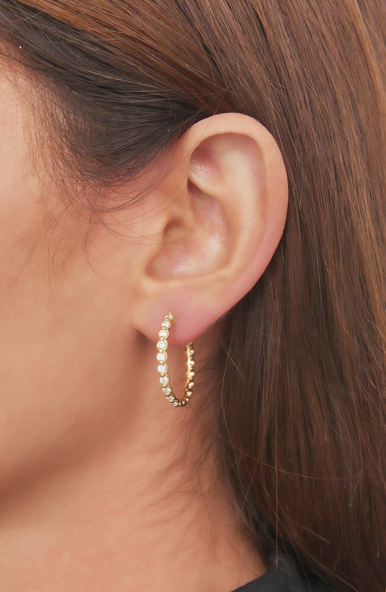 Bony Levy Monaco Diamond Hoop Earrings, Alternate, color, 