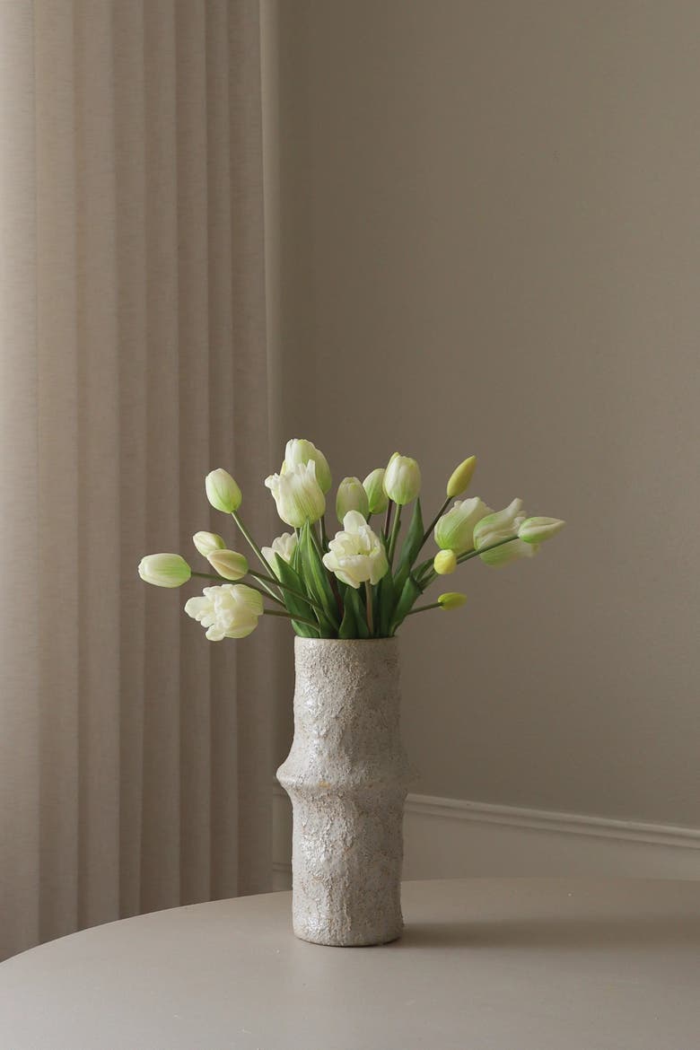 White Tulip Bouquet Mixed, Alternate, color, White