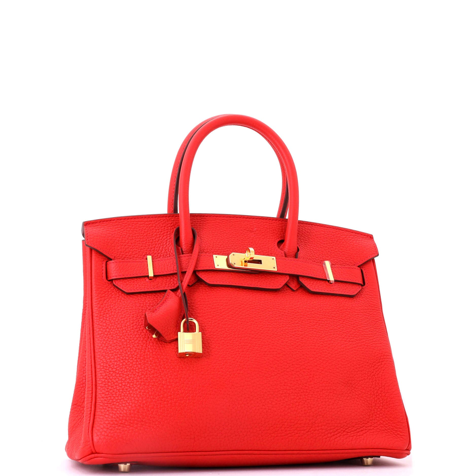 Pre-Owned Hermes Birkin Handbag Red Togo with Gold Hardware 30, Alternate, color, Geranuim