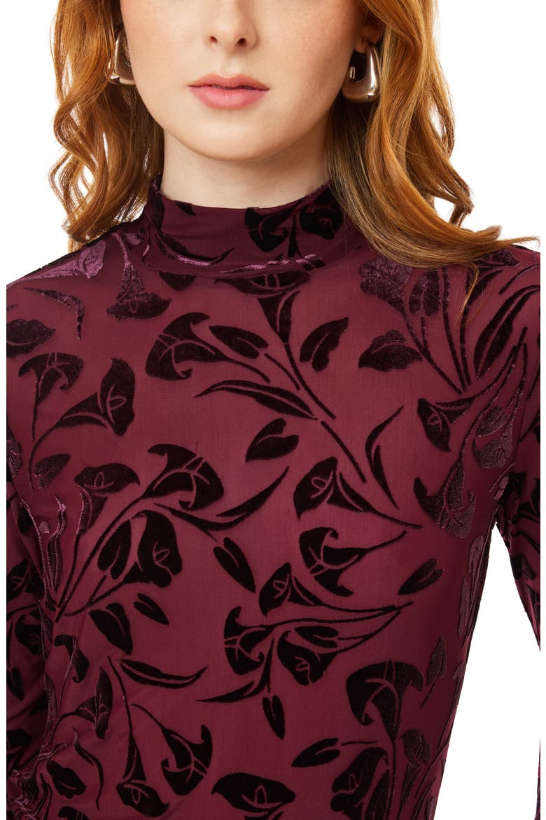 Mock Neck Sweater, Alternate, color, WINETASTING