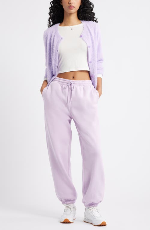 Bp. Baggy Fleece Joggers In Purple