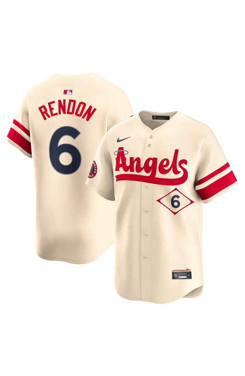 Nike Men's Nike Anthony Rendon Cream Los Angeles Angels City Connect Limited Player Jersey, Main, color, Cream