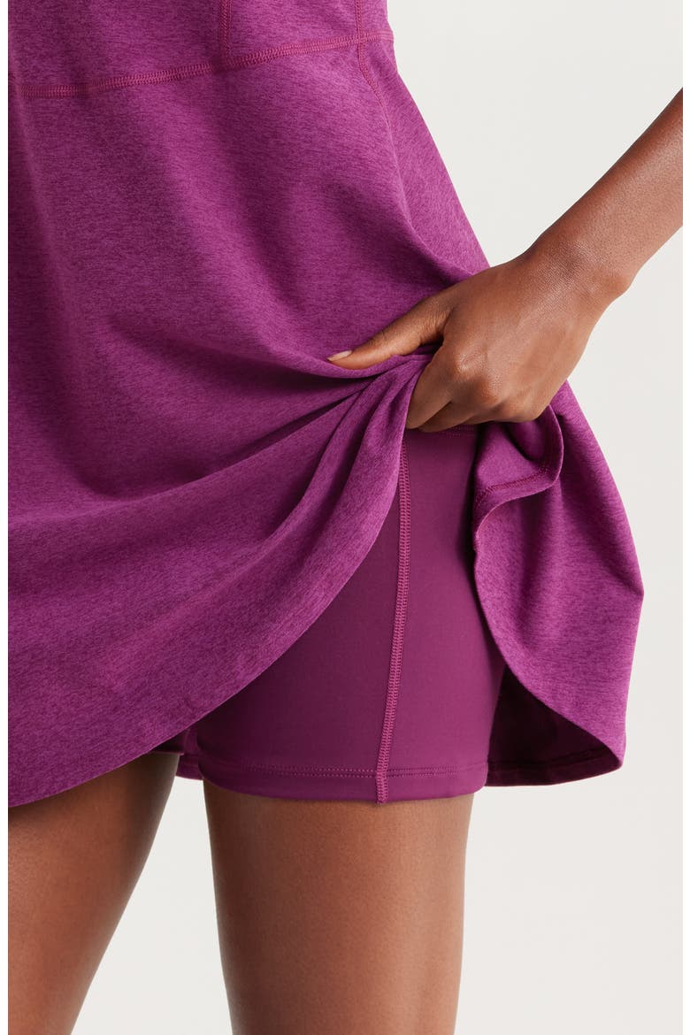 Garden Party Space Dye Sleeveless Minidress, Alternate, color, AUBERGINE-BEET