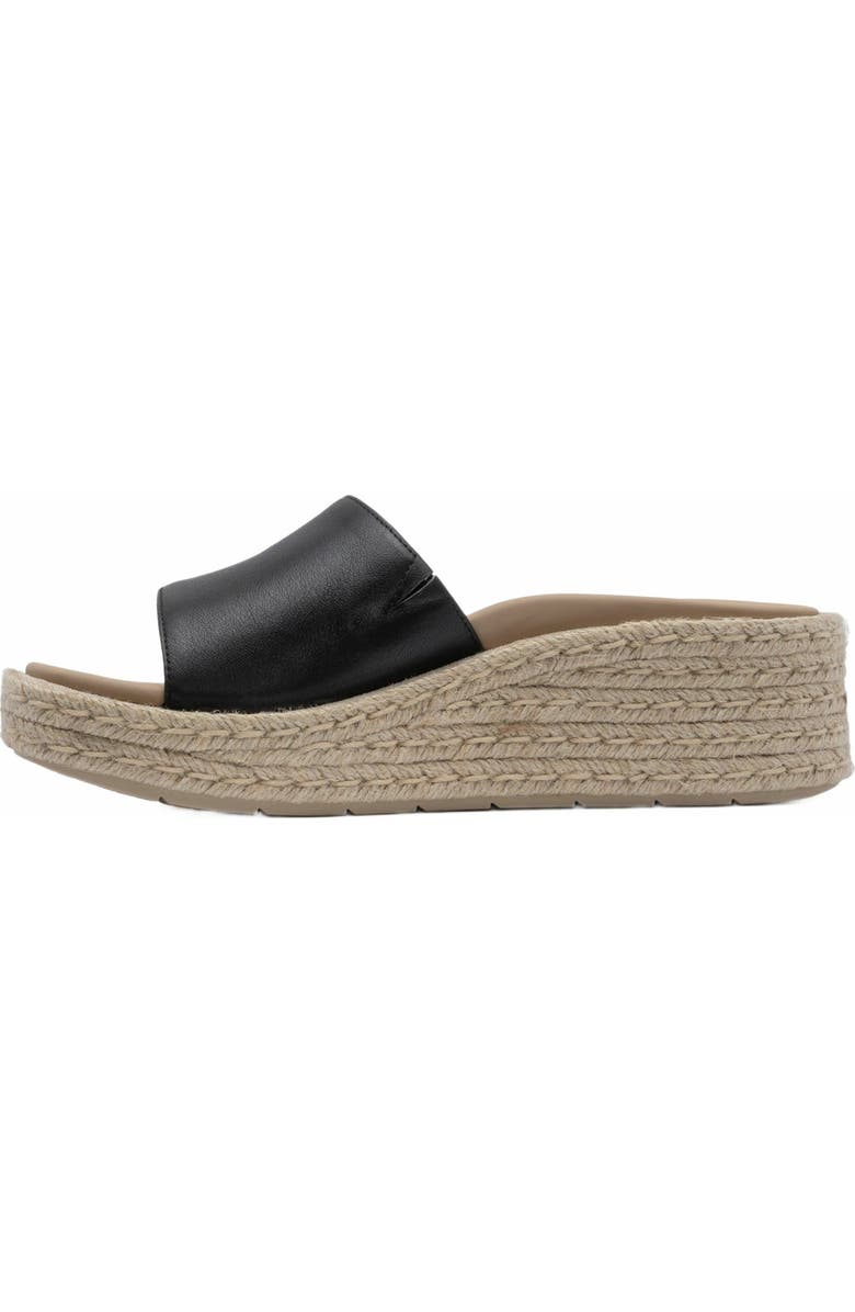 ABEO Solstice Slide, Alternate, color, Black Leather - Metatarsal