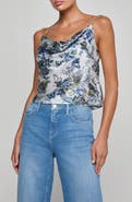 L'AGENCE Calista Cowl Neck Silk Camisole