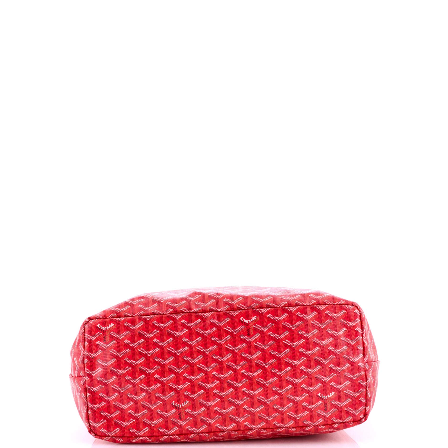 Pre-Owned Goyard Saint Louis Reversible Tote Coated Canvas and Printed Canvas PM, Alternate, color, Red