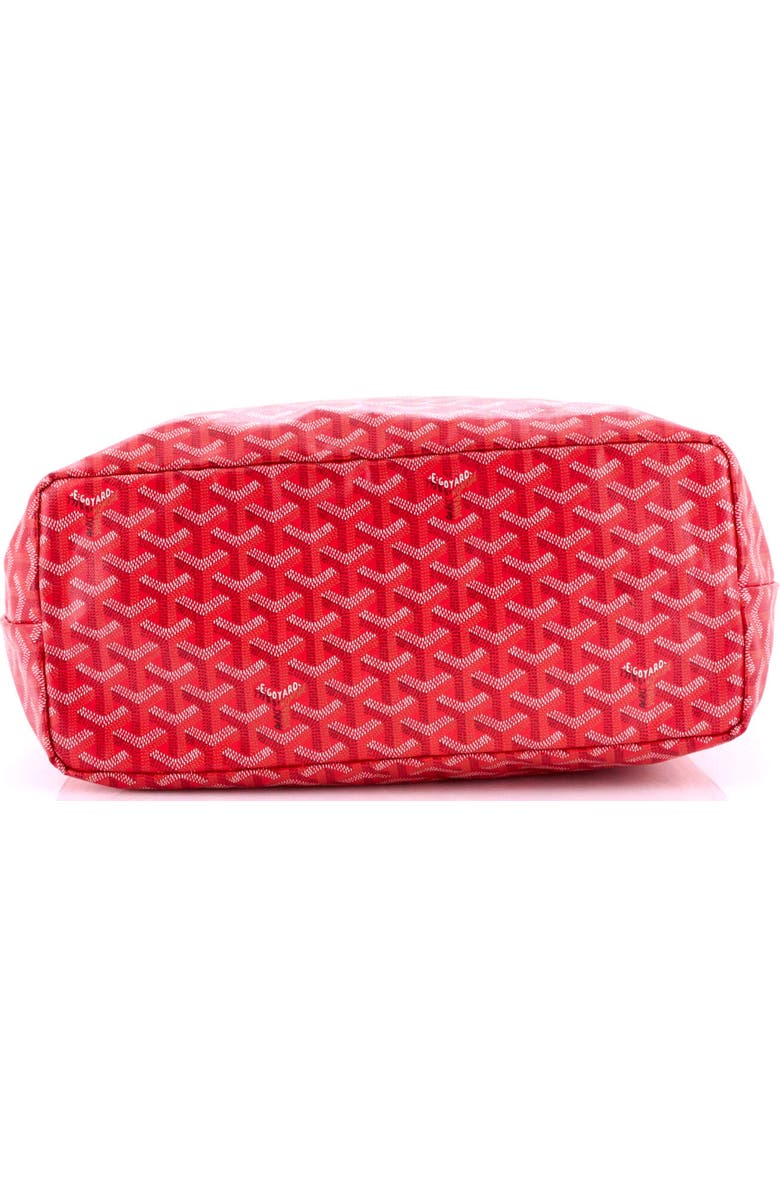 Pre-Owned Goyard Saint Louis Reversible Tote Coated Canvas and Printed Canvas PM, Alternate, color, Red