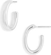 NORDSTROM RACK Demi-Fine Oval Hoop Earrings