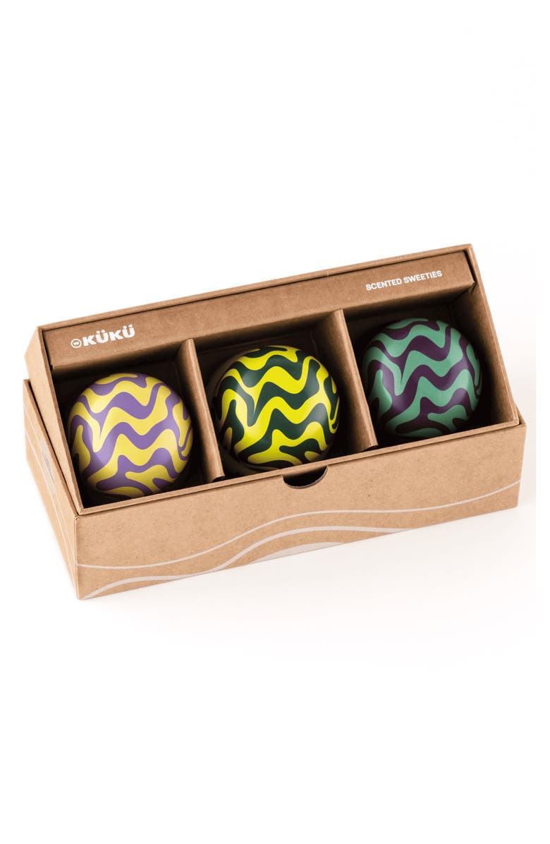 WEKUKU Scented Sweeties Set of 3 Tea Candles, Main, color, Tea
