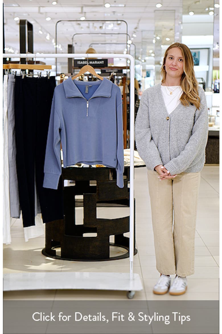 Sand Wash Half Zip Sweatshirt video