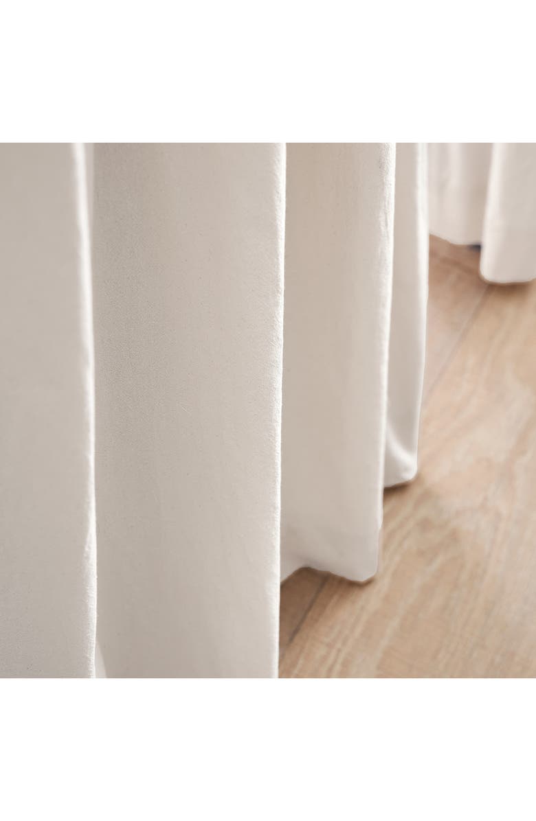 Peri Home Sanctuary Set of 2 Lined Linen Curtain Panels, Alternate, color, White