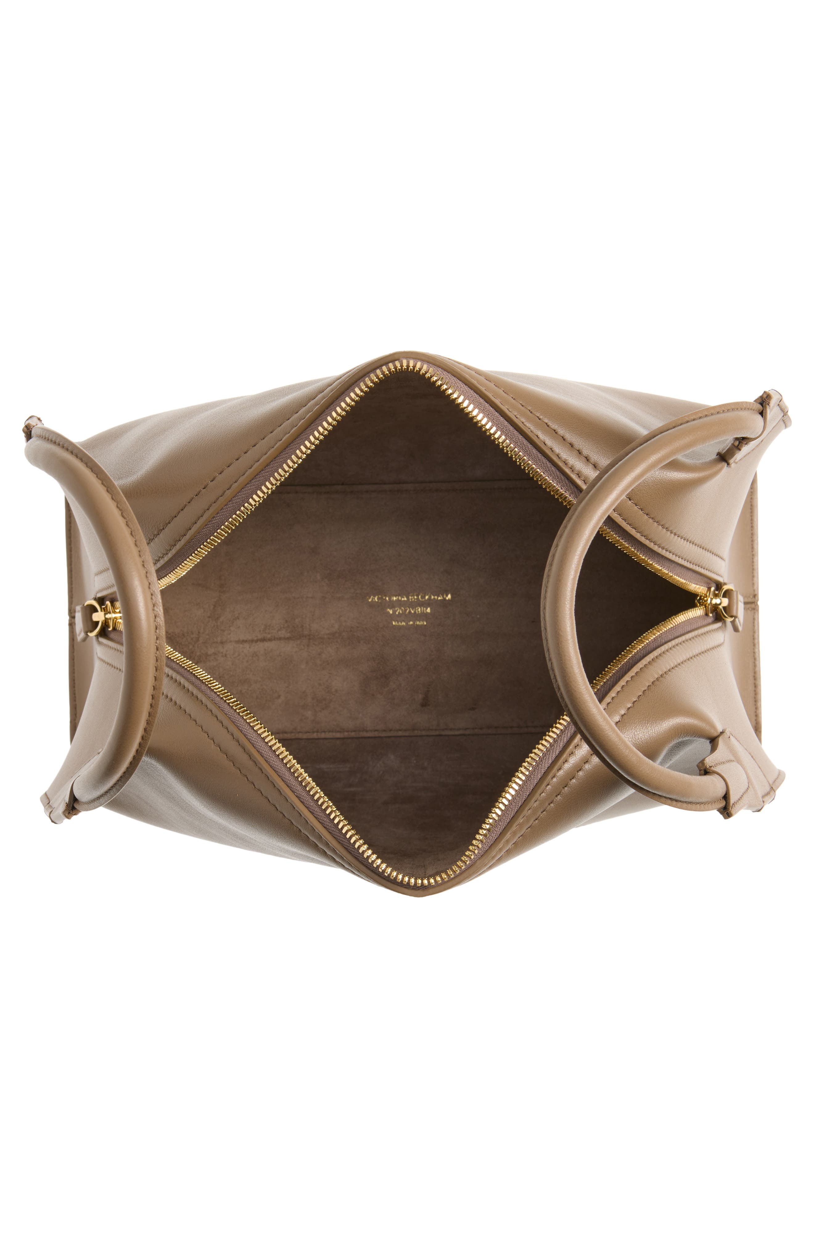 Victoria Beckham The Plié Top Handle Bag, Alternate, color, Dove Grey