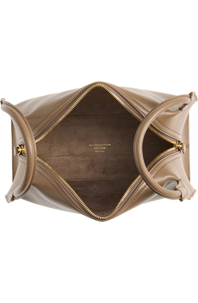 Victoria Beckham The Plié Top Handle Bag, Alternate, color, Dove Grey