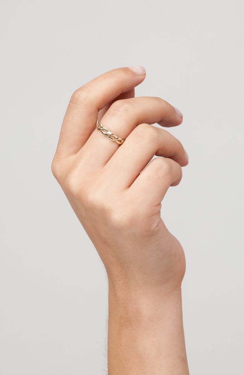 Aurate New York Open Link Ring, Alternate, color, Yellow