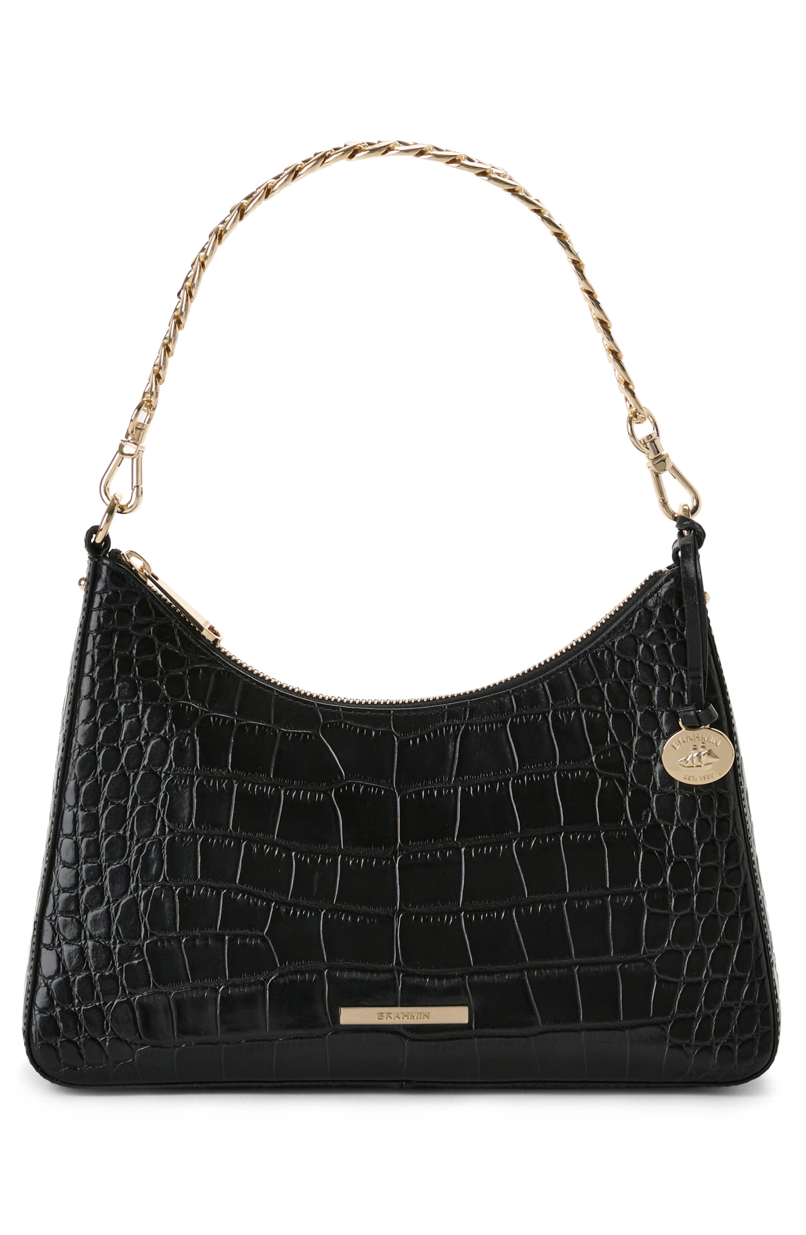 Brahmin Mod Esme Embossed Leather Shoulder Bag, Alternate, color, 