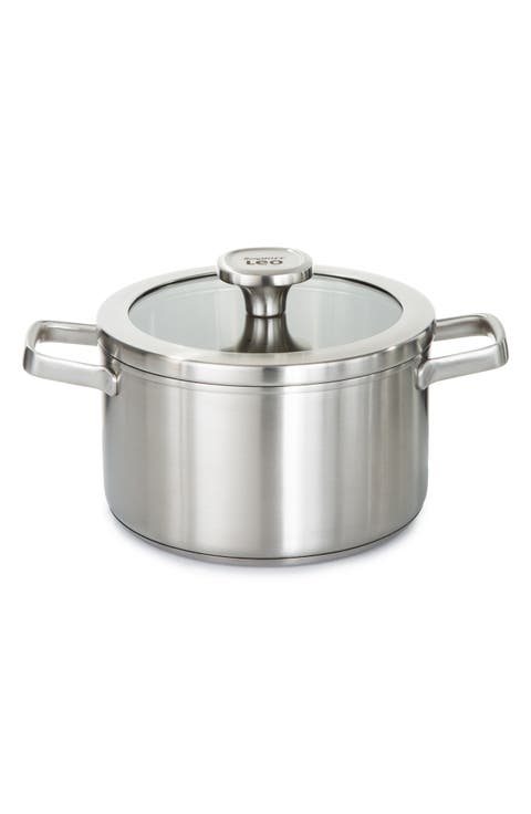 Leo Graphite 3.6-Quart Covered Stockpot
