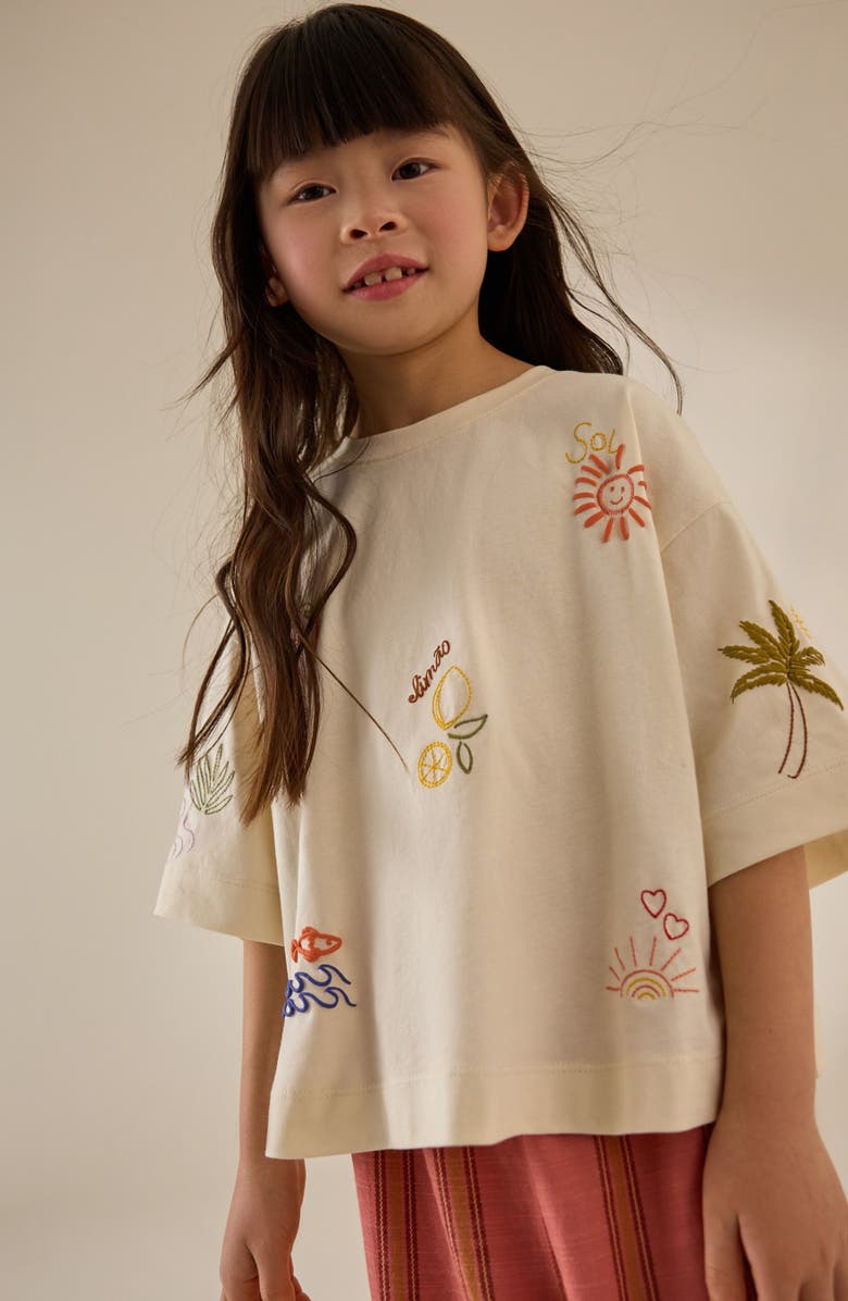 NEXT Kids' Assorted 3-Pack Embroidered Cotton Graphic T-Shirt, Alternate, color,