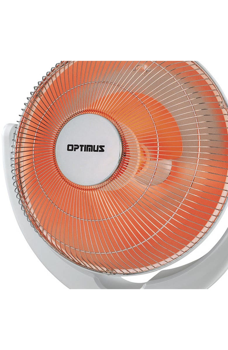 Optimus 14 in. Ocillating Dish Heater, Alternate, color, White
