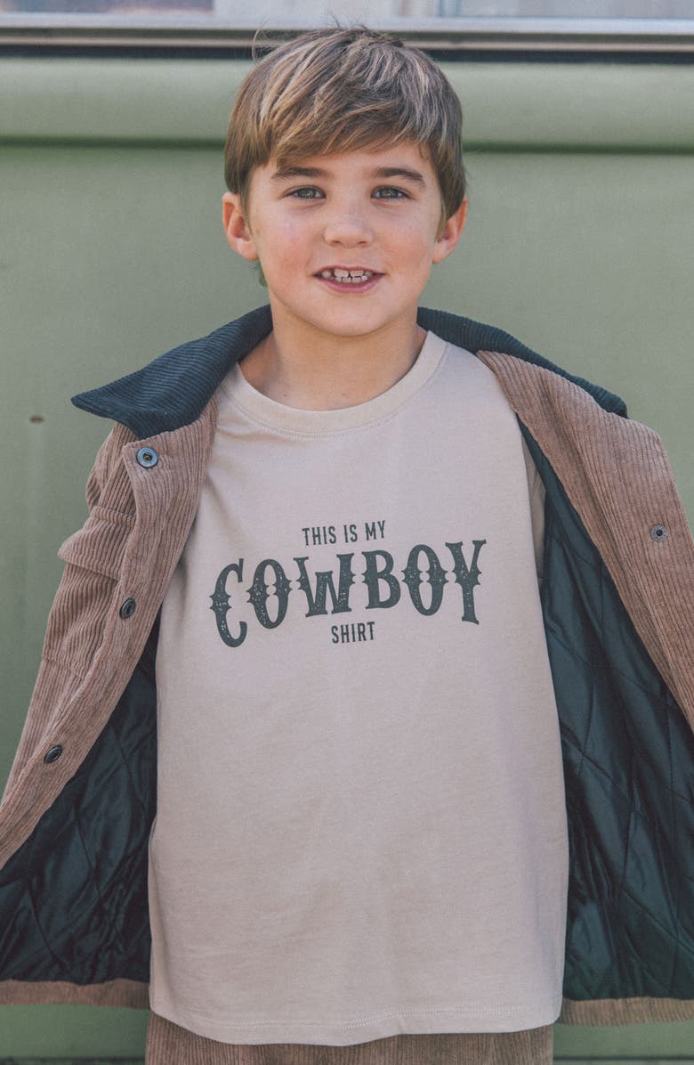 Feather 4 Arrow Kids' Cowboy Long Sleeve Graphic T-Shirt, Alternate, color,