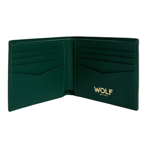 Wolf Signature Billfold In Green