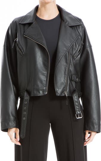 MAX STUDIO Faux Leather Biker Jacket | Nordstromrack