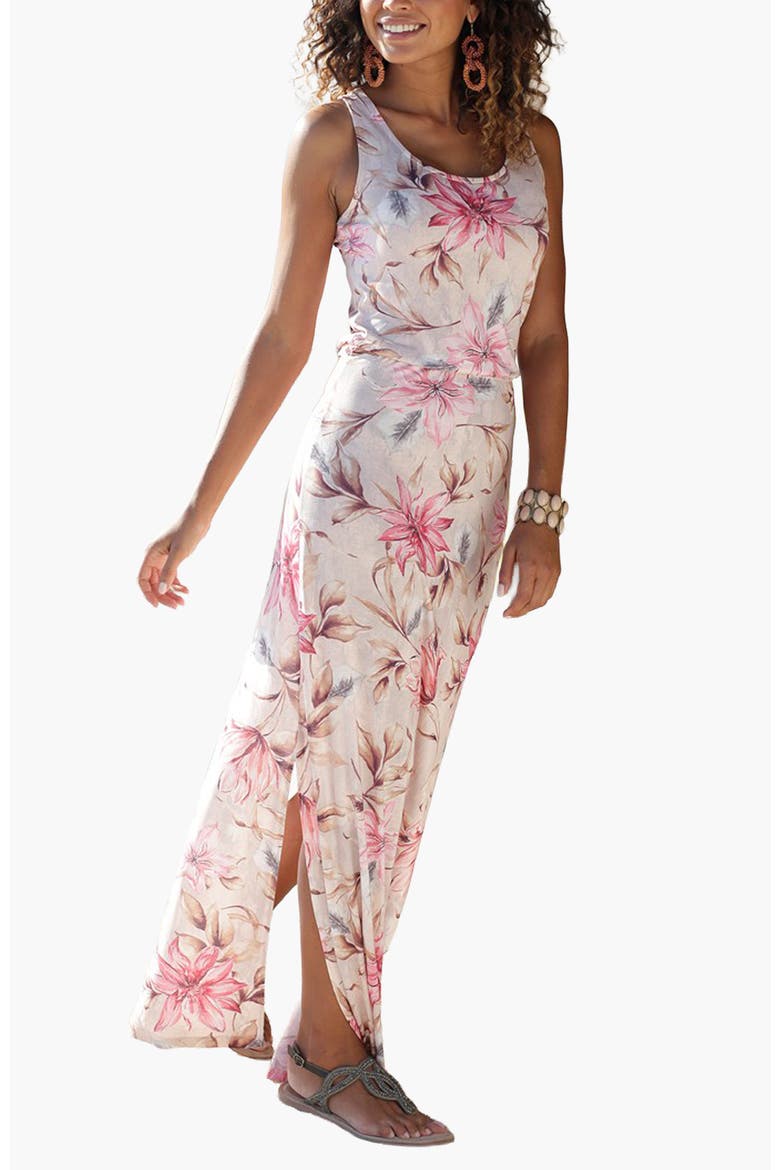 Women's Floral Maxi Dress, Main, color, Light Pink Floral
