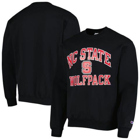 Men's Champion Black NC State Wolfpack High Motor Pullover Sweatshirt