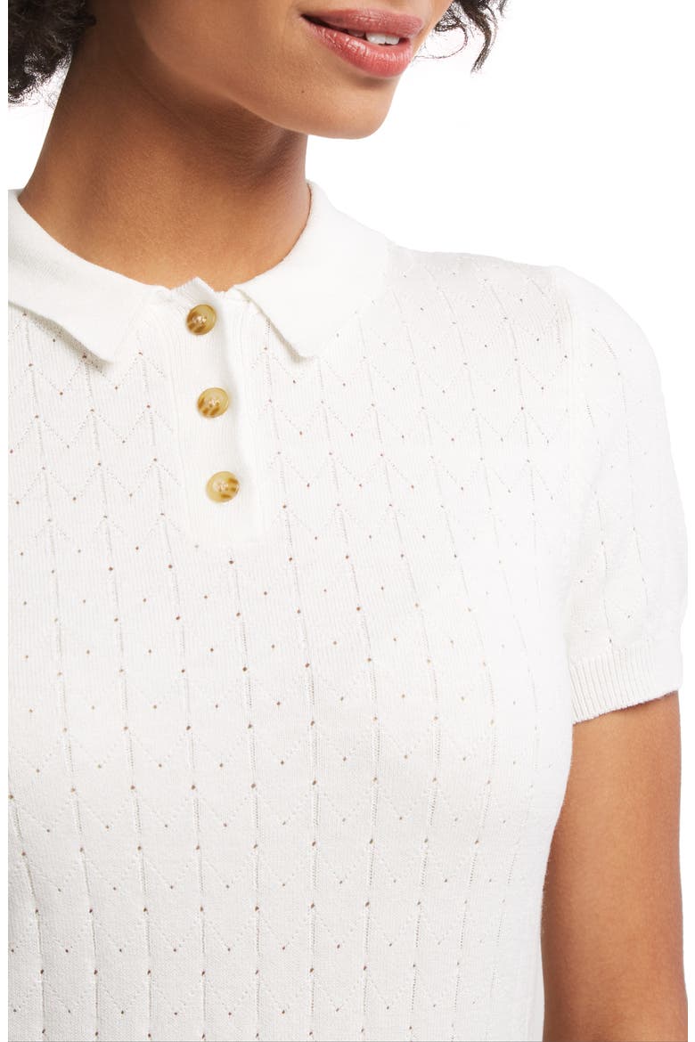 Polo Sweater, Alternate, color, IVORY SOLID
