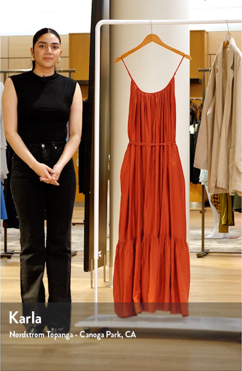 Tie Back Tiered Maxi Dress, sales video thumbnail