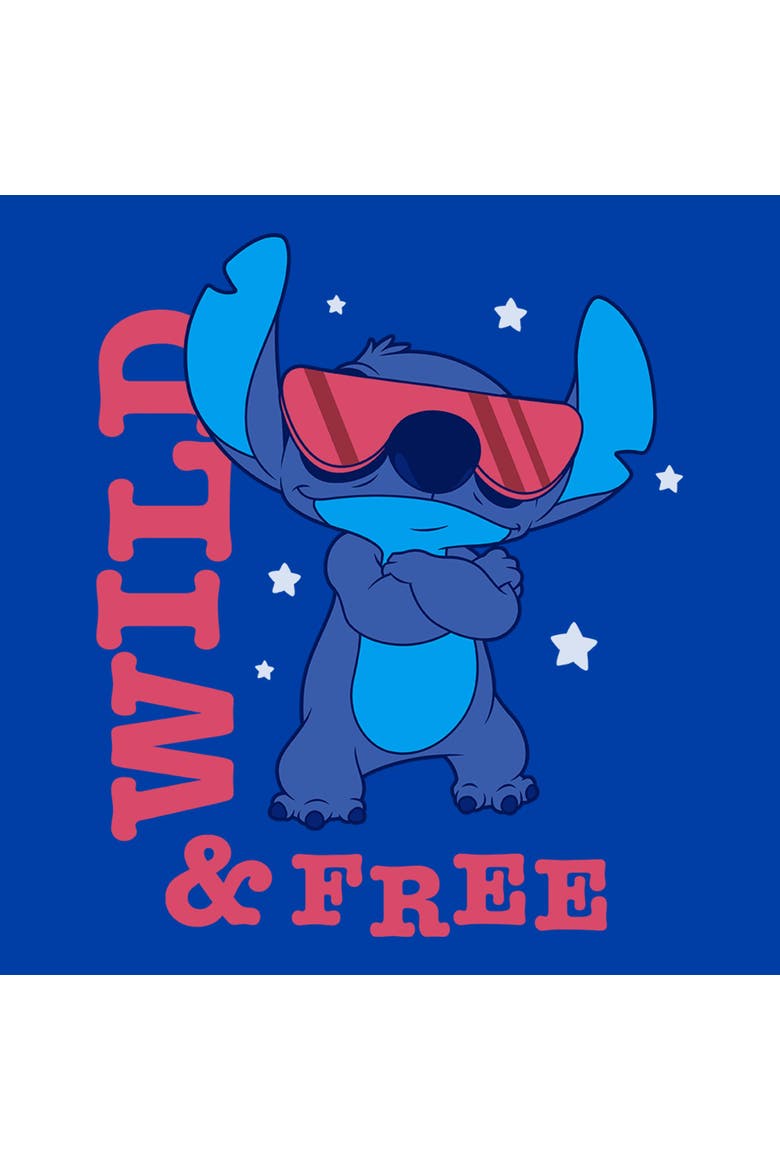 Men's Lilo & Stitch Wild and Free Pose  Graphic T-Shirt, Alternate, color, Royal Blue