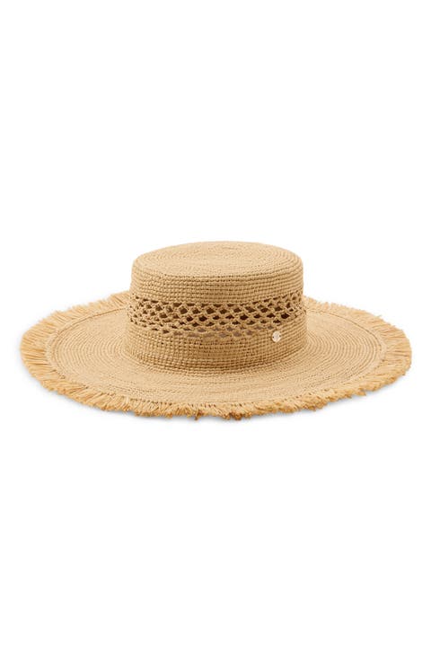 Ivy Raffia Boater