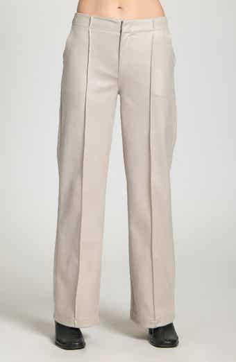 Pintuck Wide Leg Pants