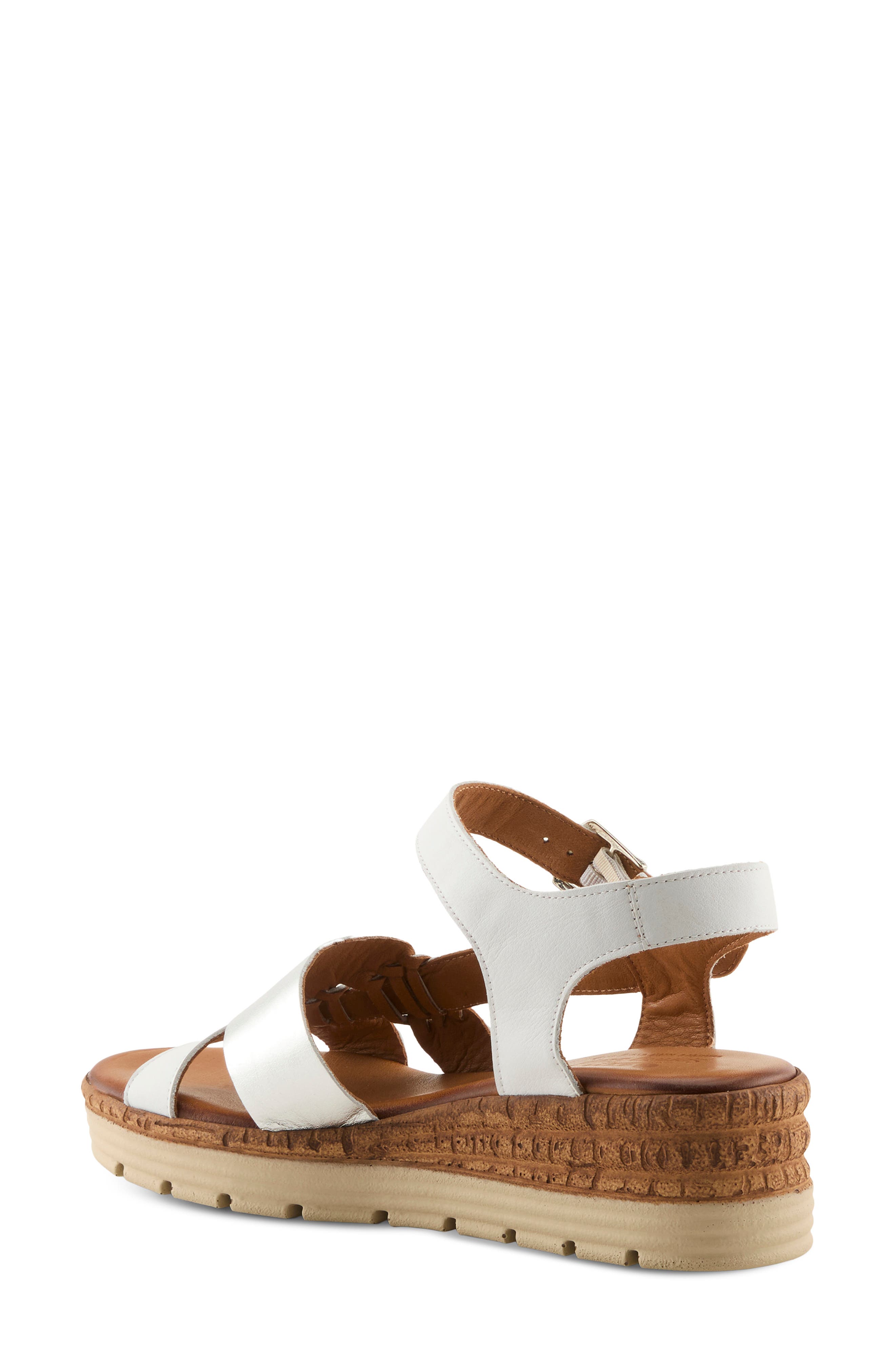 Kirra Wedge Sandal, Alternate, color, WHITE MULTI