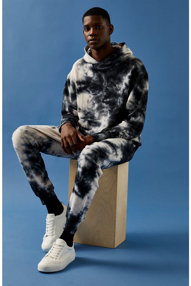 Tie Dye Joggers, Alternate, color, BLACK MULTI