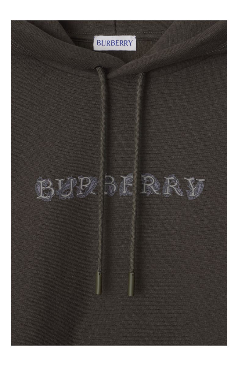 Burberry Paisley Logo Cotton Hoodie, Alternate, color,