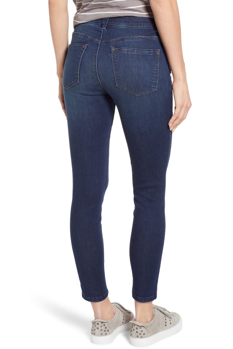 Ab-Solution High Rise Ankle Skinny Jeans (Nordstrom Exclusive), Alternate, color, INDIGO