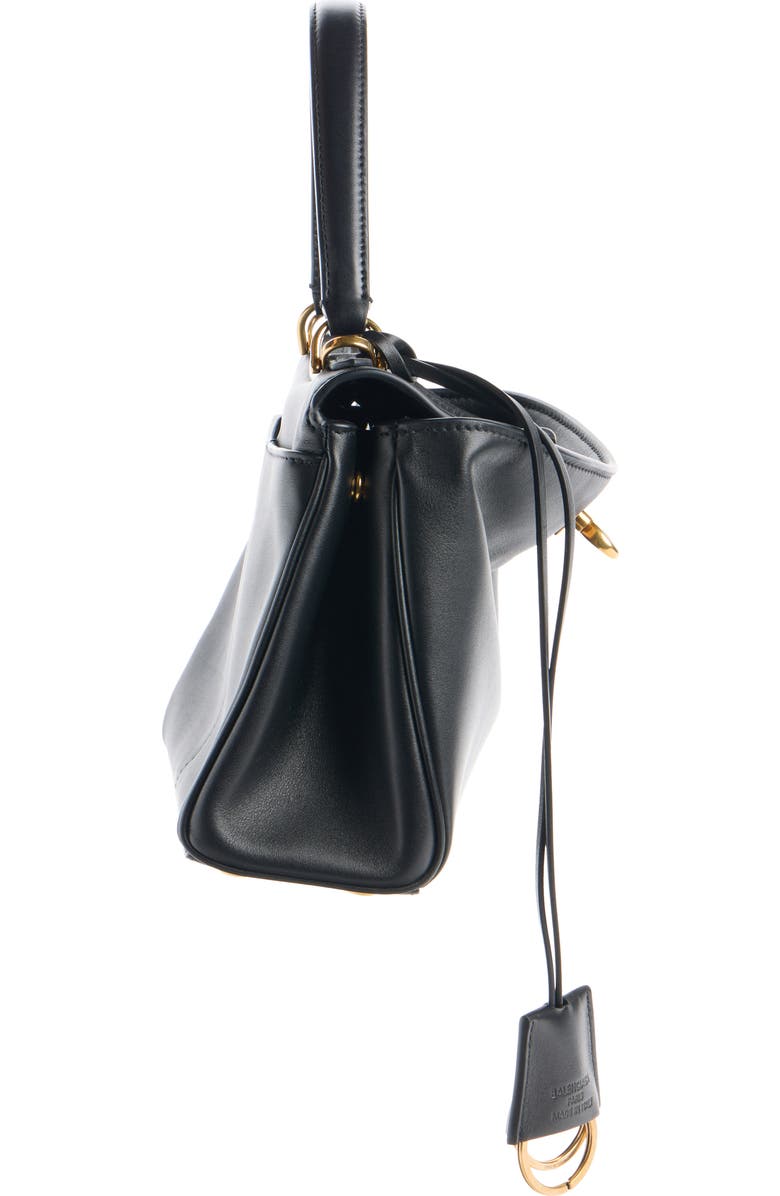 Balenciaga Mini Rodeo Leather Sling Pouchette, Alternate, color, Black