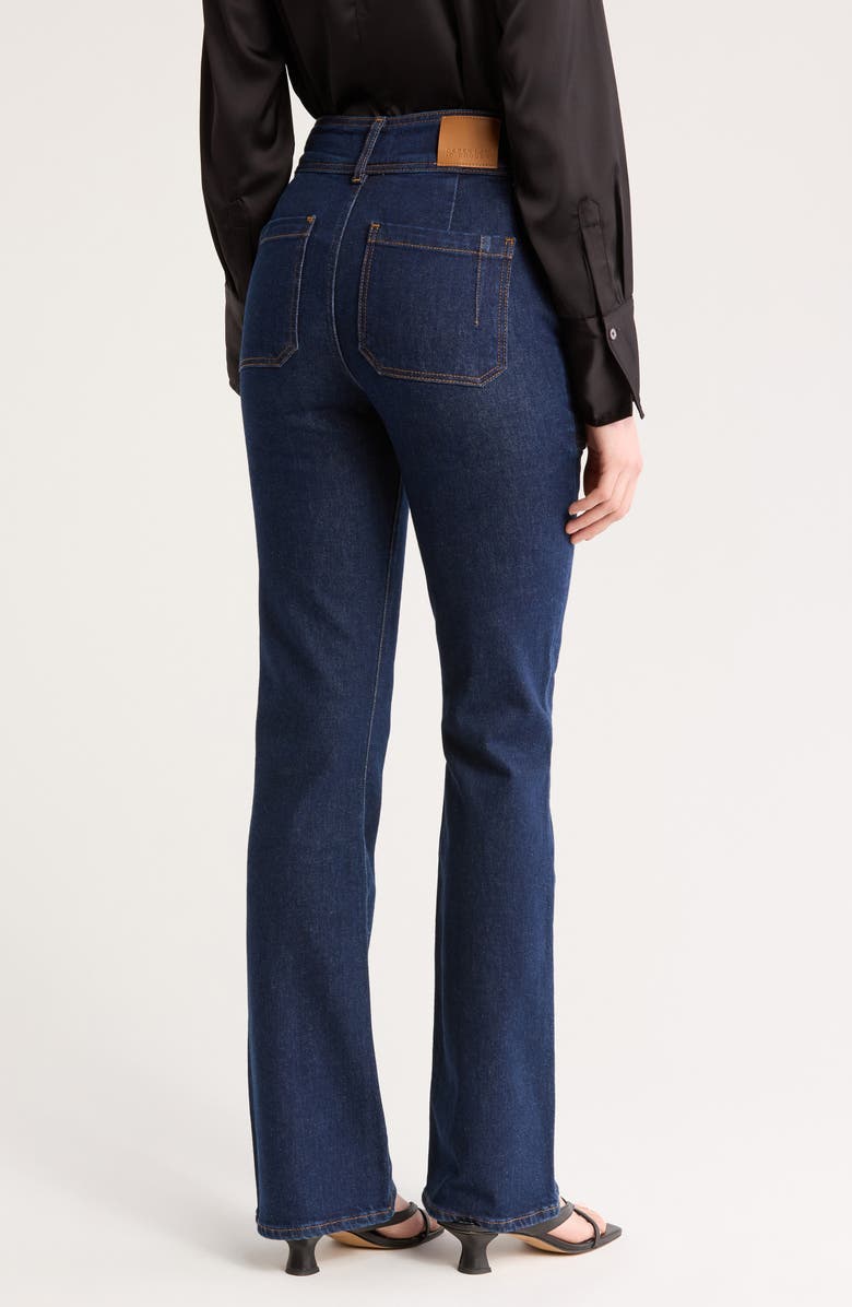 Derek Lam 10 Crosby Charles High Waist Pocket Flare Leg Jeans, Alternate, color, 