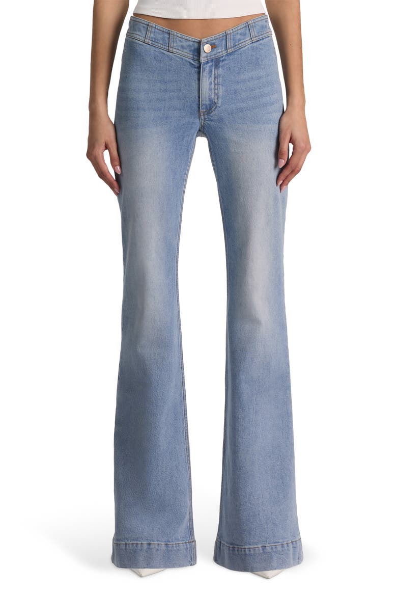 Chelsea Seamed Waist Wide Leg Jeans, Main, color, EDIE WASH