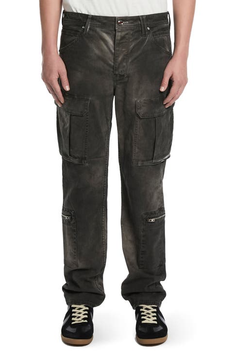 Tapered Stretch Twill Cargo Pants