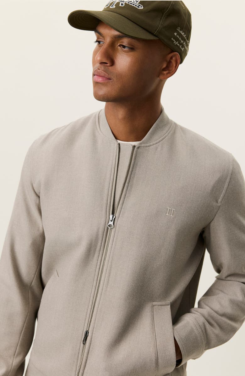 Les Deux Como Solid Bomber Jacket, Alternate, color, Laurel Oak Sand