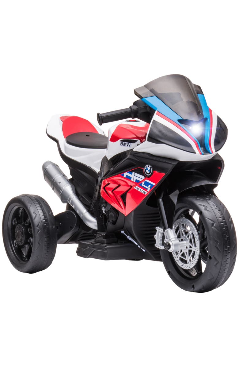 Aosom Licensed BMW HP4 Kids Electric Motorcycle, 3-Wheel, 6V, Music, Main, color, Red