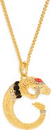 Kenneth Jay Lane Ram Head Pendant Necklace