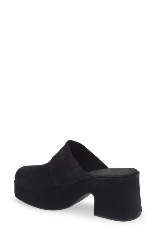Chocolat Blu Haze Platform Mule In Black